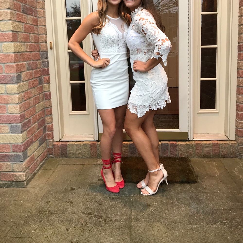 White lace dress